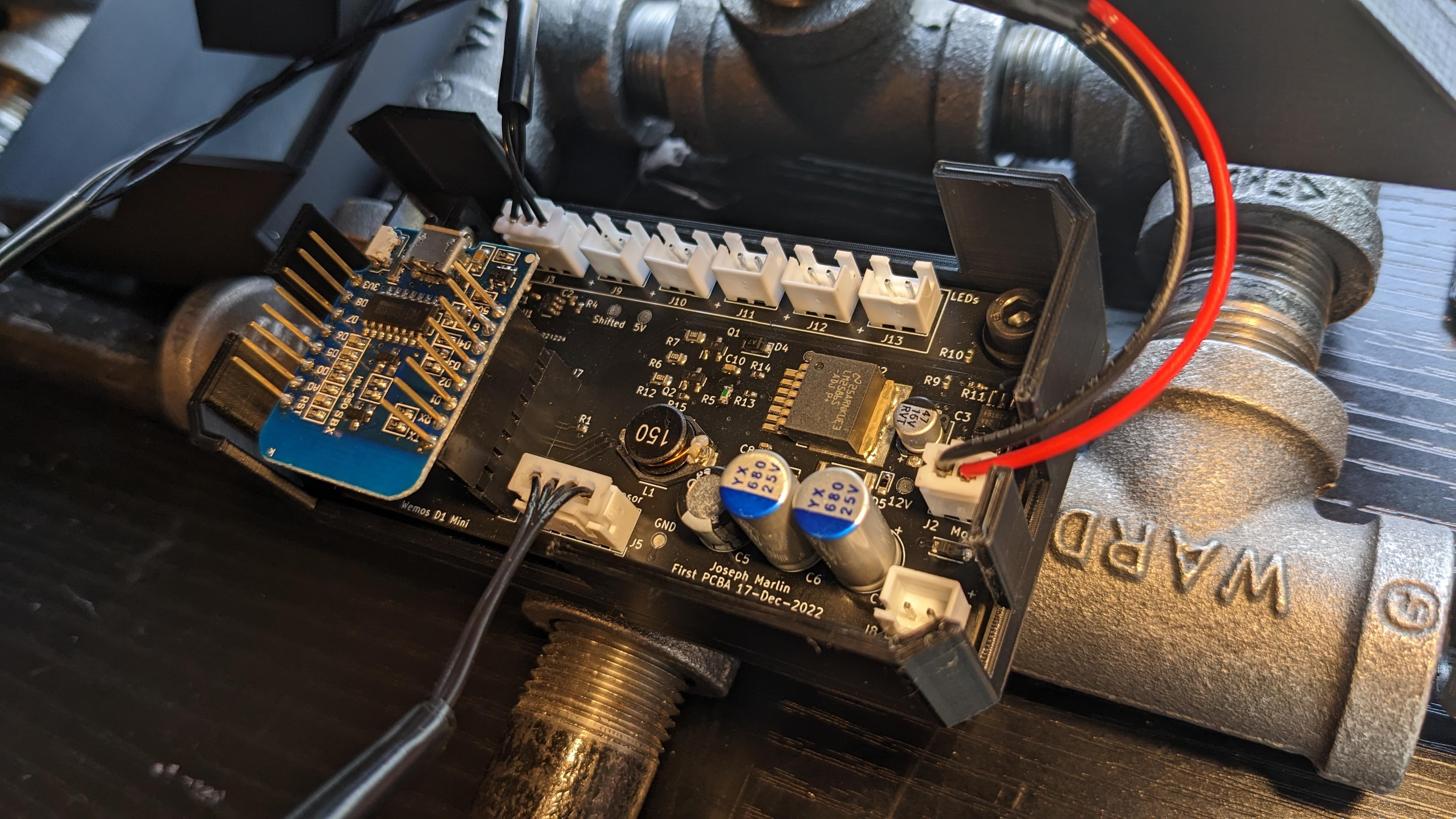 IoT-enabled LED strip and motor controller PCBA