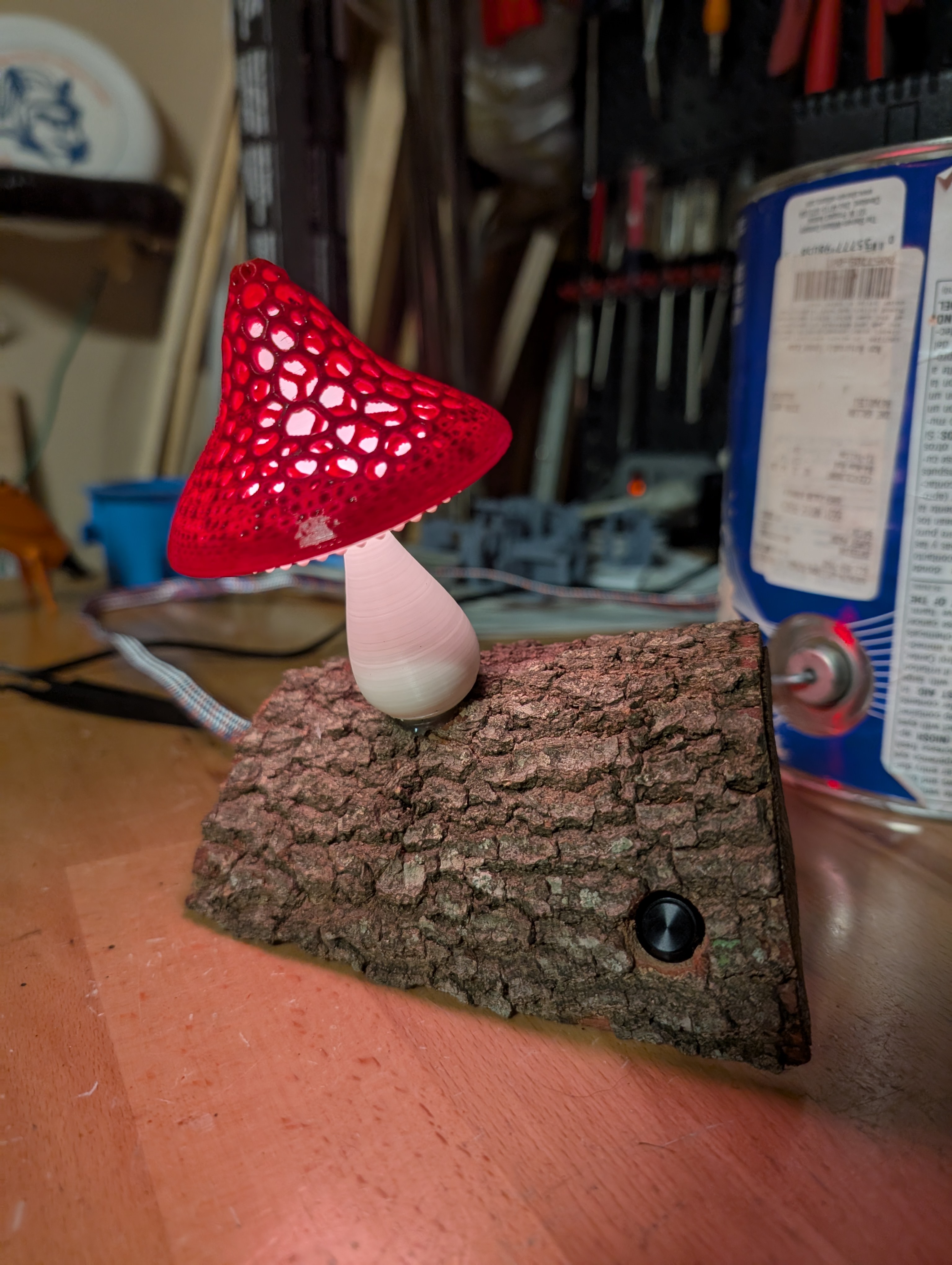 Programmable mushroom nightlight